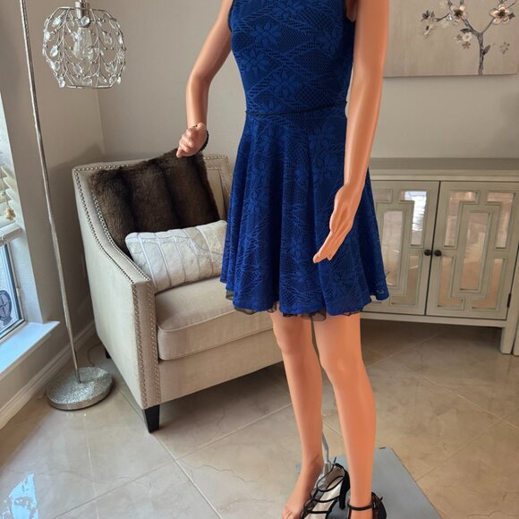 Knitworks Royal Blue Dress Size 16 Kids - Picture 6 of 7